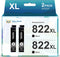Remanufactured 822XL Ink Cartridge Replacement for Epson 822XL Black for Workforce Pro WF-3820 WF-4820
