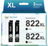 Remanufactured 822XL Ink Cartridge Replacement for Epson 822XL Black for Workforce Pro WF-3820 WF-4820