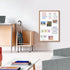 Magnetic Whiteboard for Wall, 24" x 18", Dry Erase Board with Natural Wood Frame for Home, Office, School