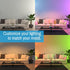 2-Pack Dimmable 5 6 inch 12W, 65W CLEANLIFE Smart LED Recessed Lighting Retrofit Downlight RGB + Tunable White Color