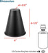 Aspen Creative 21603-11,Replacement Black,6"W 6-1/2"H,Center 1-5/8" Cone Metal Shade for Pendant Light,Matte x Hole