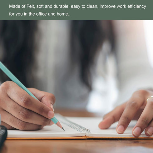 YOKIVE Mouse Pad, Felt Double-Sided Soft Writing Mat for Desktop Mouse (Black, 9.25x7.87 Inch)