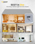 1 Pack 4 Inch Dimmable, 2700K-5000K 5CCT, 750LM 9W 120V, Ensenior LED Recessed Light, High Brightness, Damp Rated