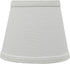 Aspen Creative 32862-2A 4" 6" 5" Small Hardback Empire Shape Chandelier Clip-On Lamp Shade, White, Top x Bottom x Slant