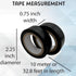 8501 Pk10 General Electrical Tape 32ft x 0.63In, All Purpose PVC, Weatherproof, High Temp Resistant for Indoor Outdoor