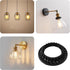 Runseaway 4Pcs E26 1-1/4 Inch (32mm) Lamp Shade Rings, Black Light Socket Ring Collar Rings, Lock Socket Replacement