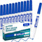 Dry Erase Markers Fine Tip, 12 Count, Blue Dry Erase Markers for Kids and Whiteboards
