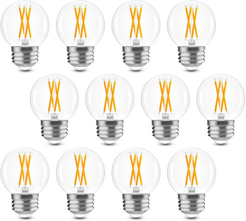 GvvooHome Dimmable G16.5 Light Bulb 2700K Warm White, 4W, 40 watt Equivalent,