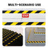 2 Inch x 110 FT Black & Yellow Floor Marking Tape, High-Visibility Adhesive Hazard Tape for Caution and Aisle Marking