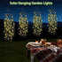 HSBMTBDBF 66 IP65 Solar Hanging Garden Lights, LED Artificial Willow Leaf Solar String Lights Outdoor, Birthday Gifts