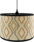 Crapyt E27 Drum Wood Lampshade, 11.8" 11.8" 7.87" Round Removable Lamp Cover,