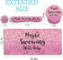Pink Desk Mat Set, Ergonomic Mouse Pad with Wrist Rest, Large Desk Mat for Desktop, Gaming Mousepad Cup Coaster