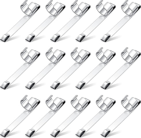 Zonon Metal Pencil Clips, Slide on Pencil Pocket Epoxy Pen Clips for Office Home (20 Pieces)