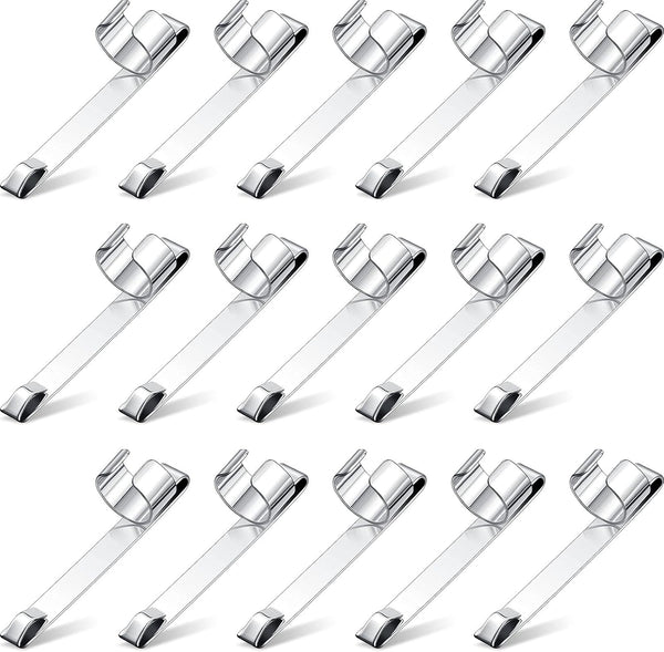 Zonon Metal Pencil Clips, Slide on Pencil Pocket Epoxy Pen Clips for Office Home (20 Pieces)