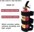 Car Roll Bar Fire Extinguisher Mount Holder Replacement for Jeep Wrangler CJ YJ TJ LJ JK JKU JL JLU, Polaris Ranger RZR General RS1, Can Am Maverick X3 & More - Adjustable Extinguisher Mount Strap by SKARUMMER