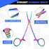 Tweezer(Colorful,2 BBTO Hemostat Curved and Straight Hemostat Forceps Piercing Pliers Forceps, Stainless Steel Straight