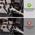 1PCS 18mm Open Flex-Head Ratcheting Wrench, Metric Spanner with 74 Teeth, Chrome Vanadium Steel