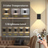 5000mAh Set 2 Closet Battery-Operated Motion Sensor Wall Light: Rechargeable Wall Sconce of Motion Sensored Light