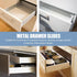 12-inch (300mm) 2pcs Hidden Side Mount Drawer Slides with Ball Bearing Cabinet Drawer Track Guides for Tv Stand