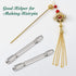 Double Ended Pin Vise - DIY Hand Drill Tools with Copper Collet for Jewelry Making, 8 Pieces