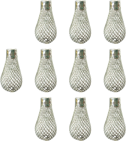 Simhoa 10x Bulbs Light Light Cover LED Fairy Lights Cover Pendant Light Shade Globe Lamp Cover for Porch, Silver