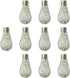 Simhoa 10x Bulbs Light Light Cover LED Fairy Lights Cover Pendant Light Shade Globe Lamp Cover for Porch, Silver