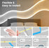 HEGEHE 16.4ft 24V Dimmable 3000K-6000K, COB LED Strip Lights, Tunable White CCT LED Strip, Dotless Tape Light DIY