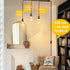3-Light 21FT E26 DITEDY Plug in Pendant Light Kit, Hanging Lights with Plug in Cord Hanging Lamp Cord with On/Off