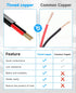 FIYQVXK 16 2 16AWG 30FT Gauge Wire Conductor Electrical Wire, Low Voltage Tinned Copper Wire, Outdoor Direct Burial
