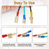 Sumnacon Piggyback Spade Connectors, 60 Pcs Quick Disconnect Double Male Female Adapter for Automotive