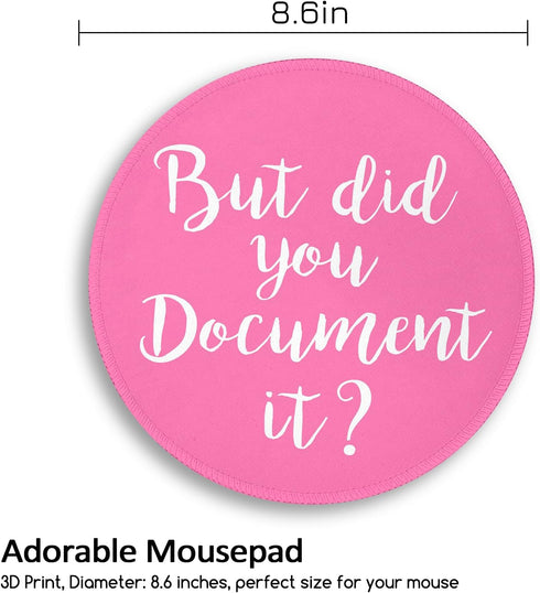 lebrocoli 8.6 8.6 inch Funny Work Mouse Pad, Small Round Mouse Pads for Desk, Cute Mini Travel Mousepad for Wireless