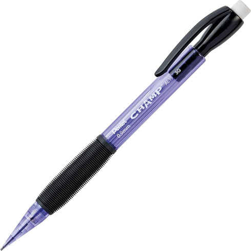 Pentel Champ Mechanical Pencil, 0.9mm, Tinted Violet Barrel, Box of 12