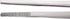 Stainless Steel General Application Lab Forceps with Straight Broad Strong Tips, 12 in. (300 mm)