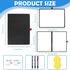 Double-Sided Whiteboard - Portable 12" x 9" Dry Erase Boards with 3 Markers, Eraser, and Red Elastic Pen Tray