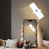 3600 3 360 LED Wall Sconce with Auto Motion Sensor, mAH Rechargeable USB Color Temperatures, Rotate Magnetic Ball LED