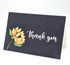 4x6 20-Pack) Gooji Sunflower Thank You Cards (Bulk Navy Blue Envelopes