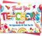 LiuuLi Funny Thank You Card, Cute Teachers Appreciation Cards Gift for School Staff