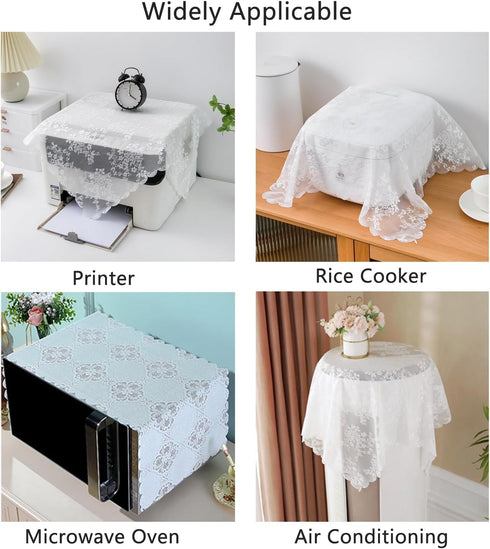 ArrErr Printer Dust Cover Case Universal Lace Printer Topper Cloth Covers for HP DeskJet LaserJet Canon Pixma Wireless