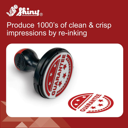 Shiny SHI-40604 Self-Inking Stamp Refill Ink, 2oz, Red Ink