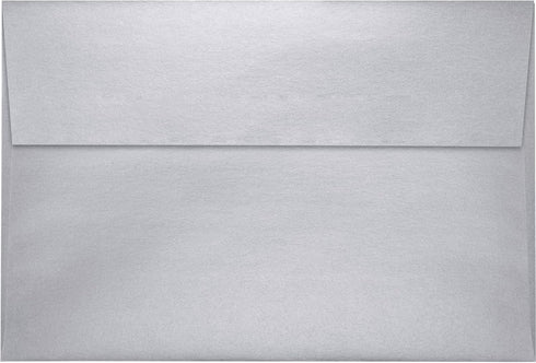 LUXPaper A8 Invitation Envelopes | Peel & Press | 5 1/2" x 8 1/8" | Silver Metallic | 80lb. Text | 50 Qty by LUXPaper