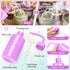 250ML Premium Tattoo Bottle - 8oz Squeeze Bottle for Eyelash Rinse, Easy to Carry (Translucent Purple)