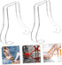 2pcs Luxshiny Sturdy Shoe Shaper Stands Shoe Rack Holders for Boot Rack Entryway High Heels Display Holder