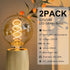 Dimmable Bulbs 60W E26 G25/G80 6W 2200K Bulb, 2 PACK Bulbs Globe LED Vintage Edison Light Equivalent, Base LED Amber