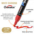 Set 24 Pack Overseas Black Acrylic Paint Markers Pens - Acrylic Permanent Markers, Water-Based, Quick Drying