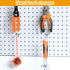 100 Pack Stainless Steel Peg Board Hooks, 8 Inch Hanging Holders for 1/8 and 1/4 Pegboard, Garage Storage Organizer