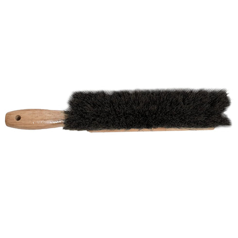 MARSHALLTOWN Beaver Tail Brush 6517, Black Horsehair Fibers, 13 1/2 Inch Length, Made in the USA