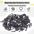 Hilitchi 90 Sets (20mm, 20 Pack) Stainless Steel Black L Bracket Corner Brace Degree Right Angle Brackets with Screws
