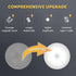 2 Pack, Dimmable Closet, 1000mAh DAZZY DOT Rechargeable Puck Lights Touch Light Stick on for Magnetic Tap Light Battery