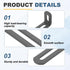 10 2.6"x1.2"x0.7", 90 uxcell Pcs Adjustable Right Angle Brackets, Slotted L-Shape Corner Bracket Degree Steel l Bracket