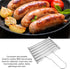 5 Stainless Steel Hot Dog, Non-Stick Surface with Sausage Capacity for BBQ, Camping, Tailgating, and Home Use, Mirror